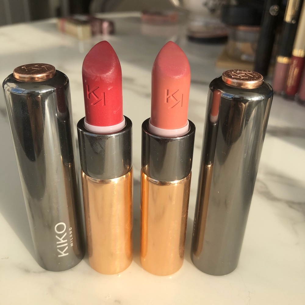Kiko Milano Gossamer Emotion Lipsticks 103 & 106
